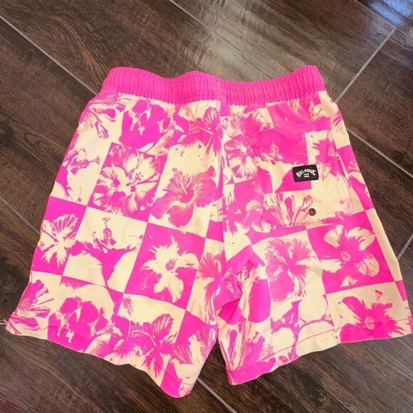 BILLABONG SUNDAYS LAYBACK 17" BOARDSHORTS NEON EUC sz S - Picture 3 of 9